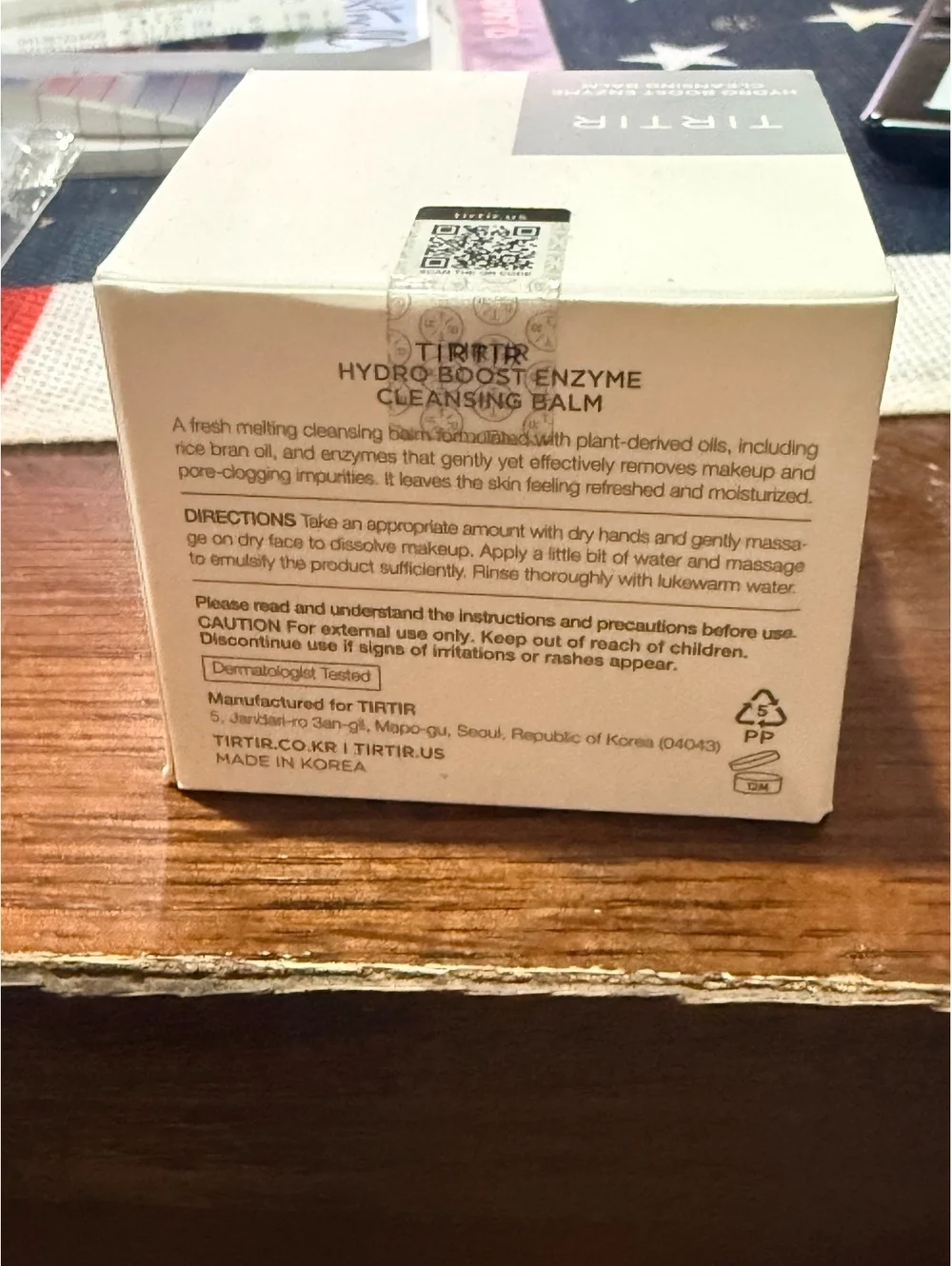 TIRTIR Hydro Boost Enzyme Cleansing Balm 50 ml Pore-Purifying Makeup Remover